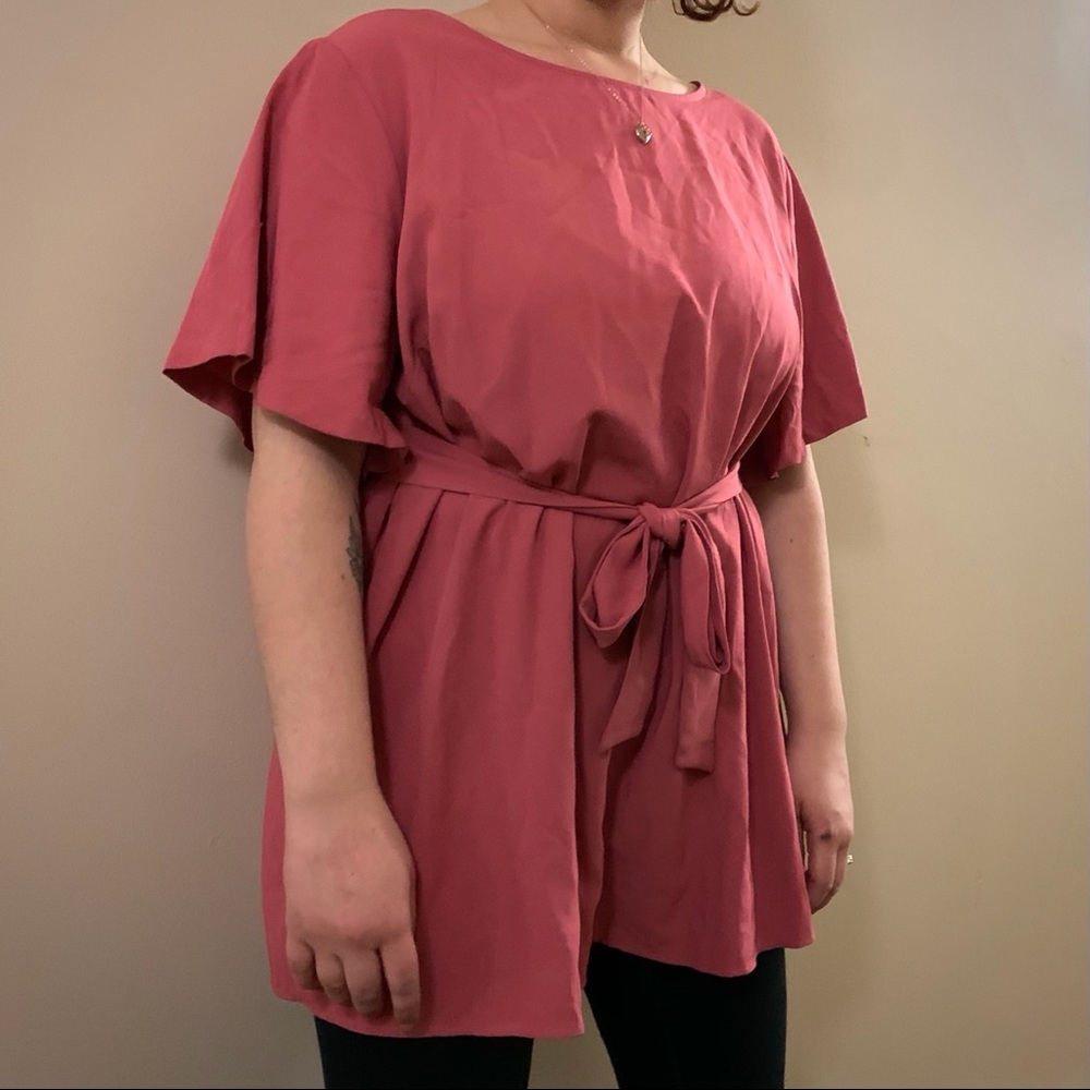 Pink babydoll dress